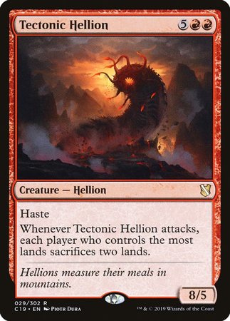 Tectonic Hellion [Commander 2019] | Cards and Coasters CA