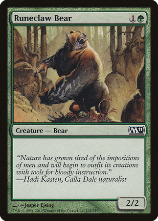 Runeclaw Bear [Magic 2011] | Cards and Coasters CA