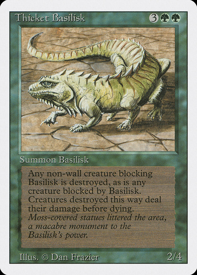 Thicket Basilisk [Revised Edition] | Cards and Coasters CA