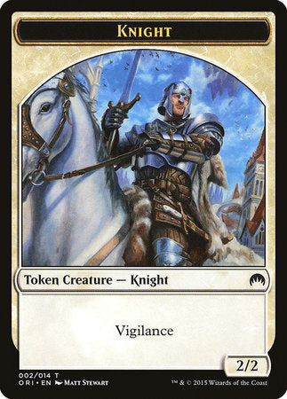 Knight Token [Magic Origins Tokens] | Cards and Coasters CA