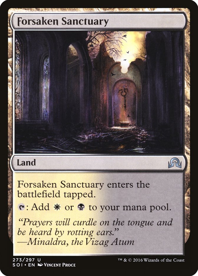 Forsaken Sanctuary [Shadows over Innistrad] | Cards and Coasters CA