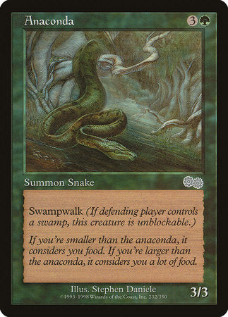 Anaconda [Urza's Saga] | Cards and Coasters CA