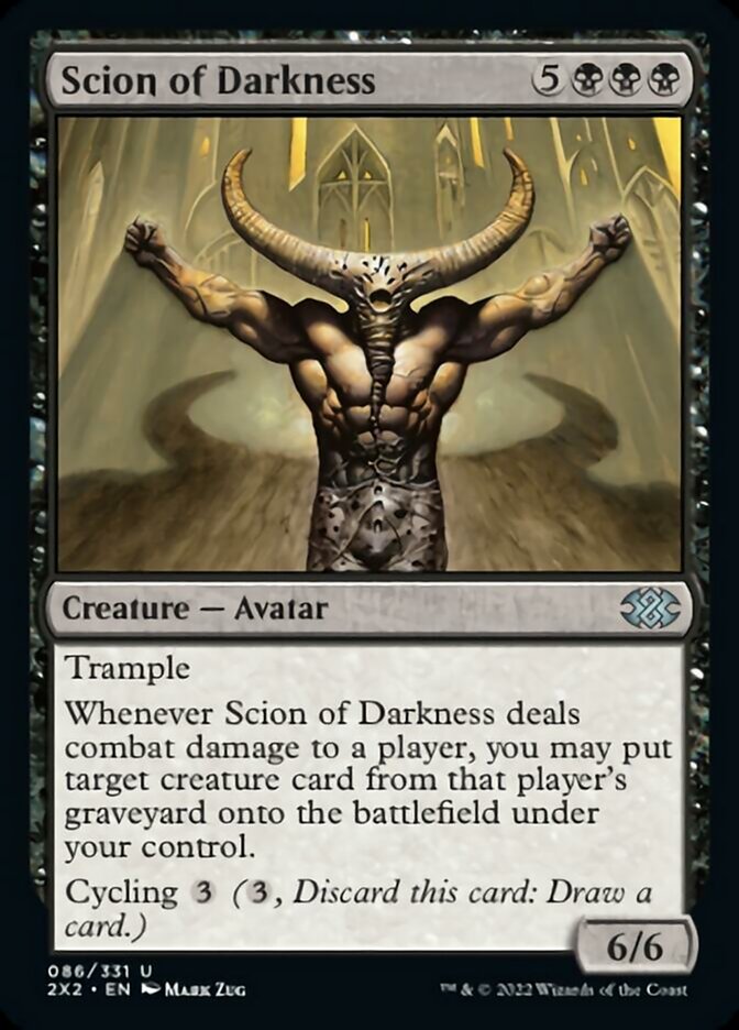 Scion of Darkness [Double Masters 2022] | Cards and Coasters CA