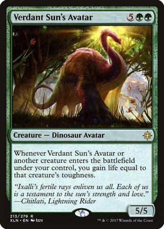 Verdant Sun's Avatar [Ixalan Promos] | Cards and Coasters CA