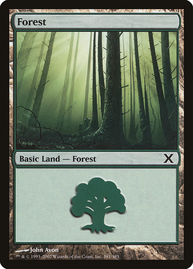 Forest (381) [Tenth Edition] | Cards and Coasters CA