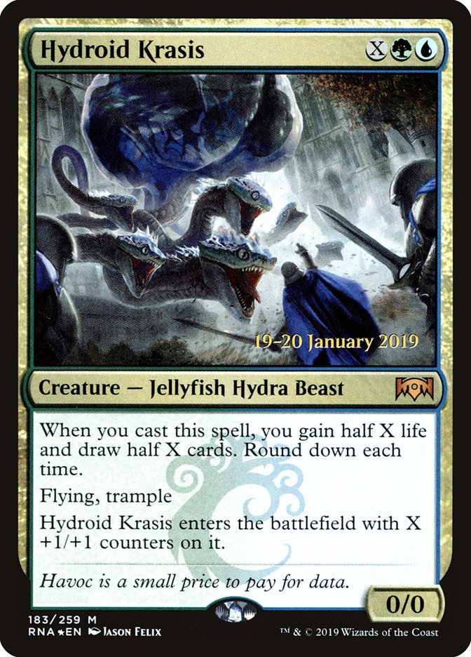 Hydroid Krasis [Ravnica Allegiance Prerelease Promos] | Cards and Coasters CA