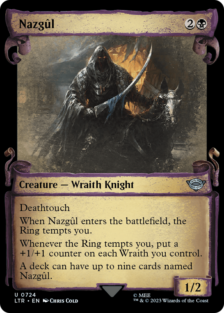 Nazgul (0724) [The Lord of the Rings: Tales of Middle-Earth Showcase Scrolls] | Cards and Coasters CA