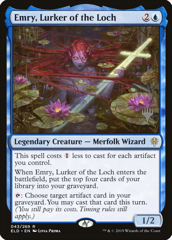 Emry, Lurker of the Loch (Promo Pack) [Throne of Eldraine Promos] | Cards and Coasters CA