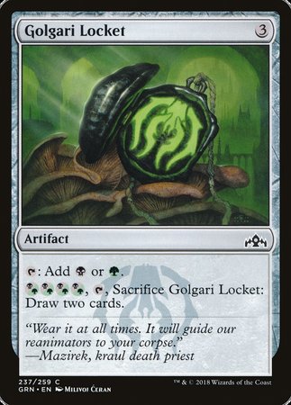 Golgari Locket [Guilds of Ravnica] | Cards and Coasters CA