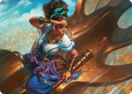 Talas Lookout Art Card [Dominaria United Art Series] | Cards and Coasters CA
