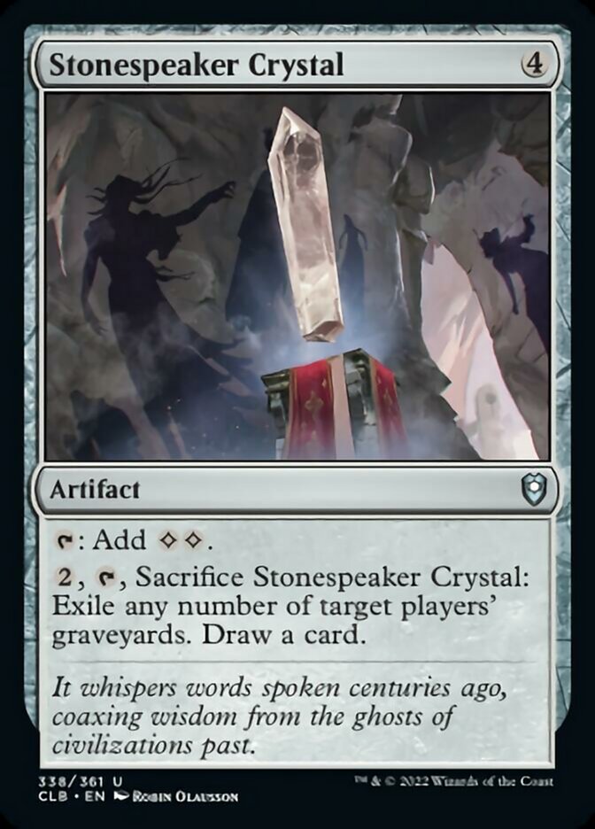 Stonespeaker Crystal [Commander Legends: Battle for Baldur's Gate] | Cards and Coasters CA