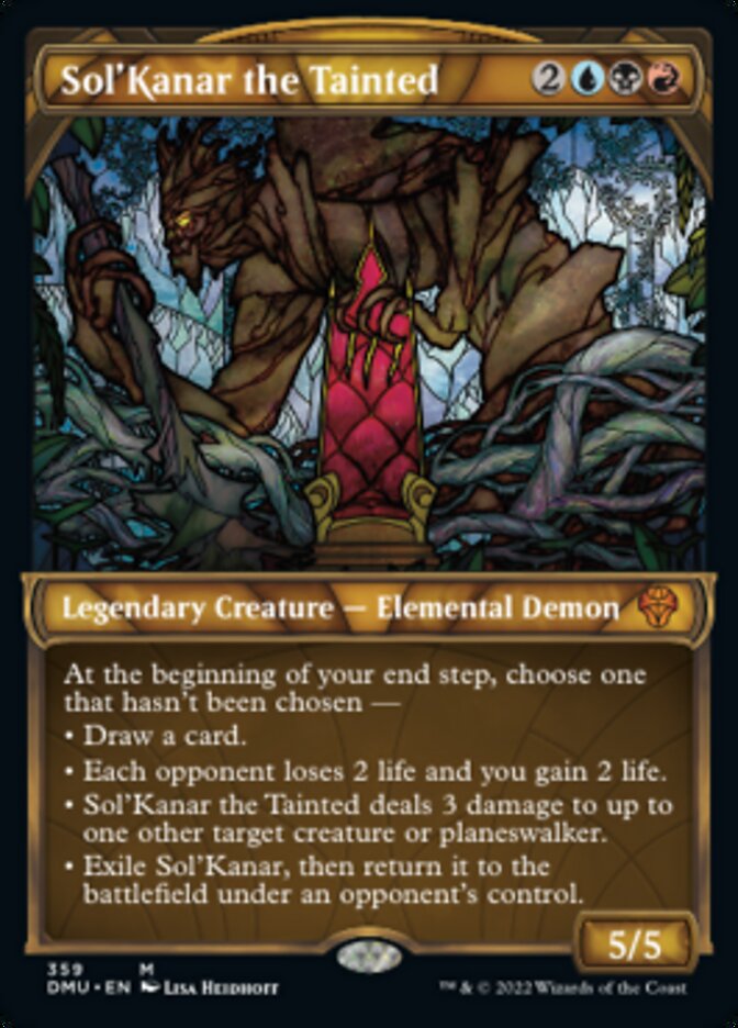 Sol'Kanar the Tainted (Showcase Textured) [Dominaria United] | Cards and Coasters CA