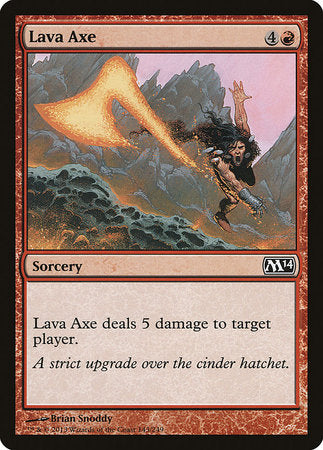 Lava Axe [Magic 2014] | Cards and Coasters CA