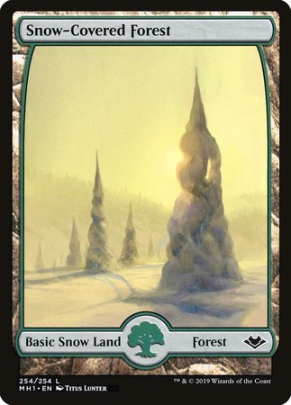 Snow-Covered Forest [Modern Horizons] | Cards and Coasters CA
