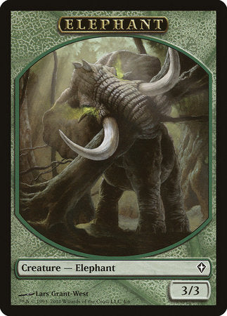 Elephant Token [Worldwake Tokens] | Cards and Coasters CA