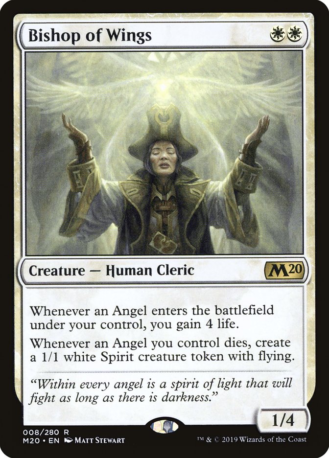 Bishop of Wings [Core Set 2020] | Cards and Coasters CA