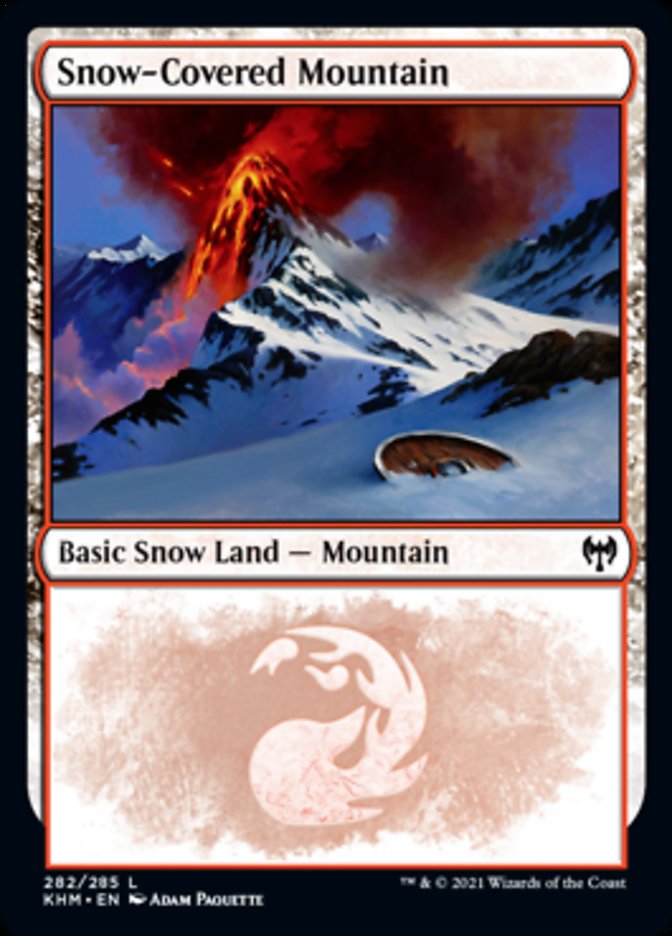 Snow-Covered Mountain (282) [Kaldheim] | Cards and Coasters CA