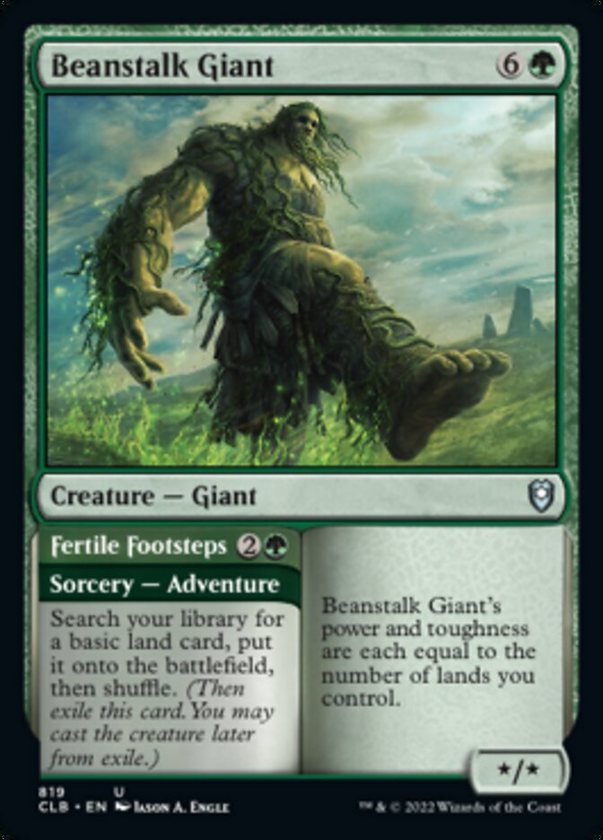 Beanstalk Giant // Fertile Footsteps [Commander Legends: Battle for Baldur's Gate] | Cards and Coasters CA