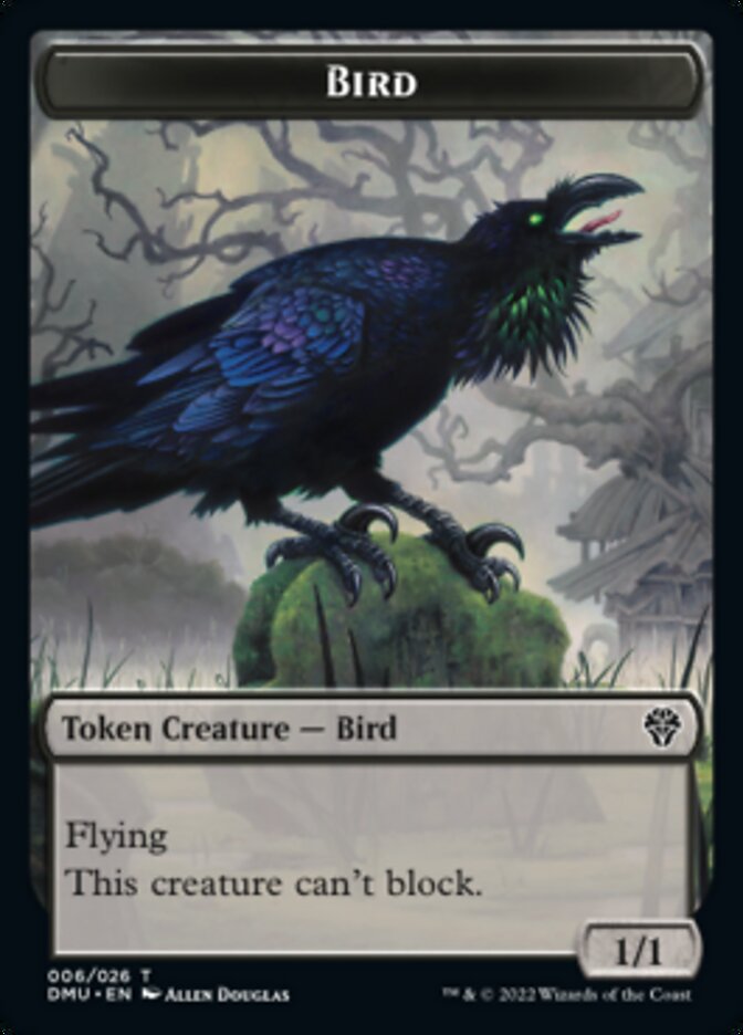 Bird Token (006) [Dominaria United Tokens] | Cards and Coasters CA