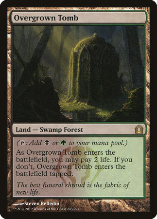 Overgrown Tomb [Return to Ravnica] | Cards and Coasters CA