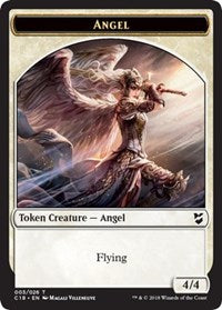 Angel // Soldier Double-sided Token [Commander 2018 Tokens] | Cards and Coasters CA