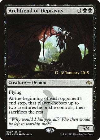 Archfiend of Depravity [Fate Reforged Promos] | Cards and Coasters CA