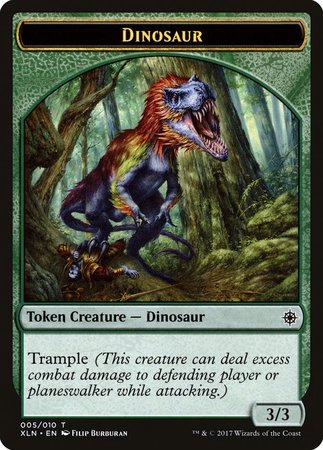 Dinosaur (005) Token [Ixalan Tokens] | Cards and Coasters CA