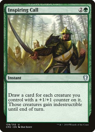 Inspiring Call [Commander Anthology Volume II] | Cards and Coasters CA