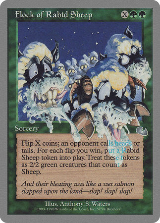 Flock of Rabid Sheep [Unglued] | Cards and Coasters CA