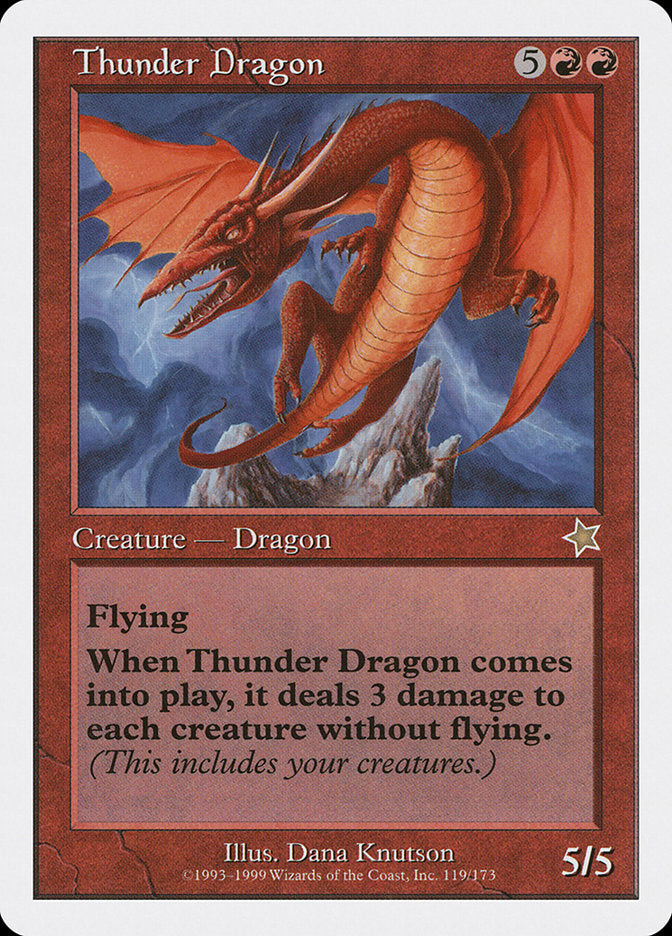 Thunder Dragon [Starter 1999] | Cards and Coasters CA