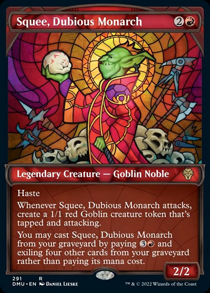 Squee, Dubious Monarch (Showcase) [Dominaria United] | Cards and Coasters CA