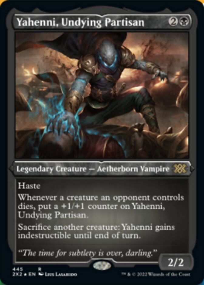 Yahenni, Undying Partisan (Foil Etched) [Double Masters 2022] | Cards and Coasters CA