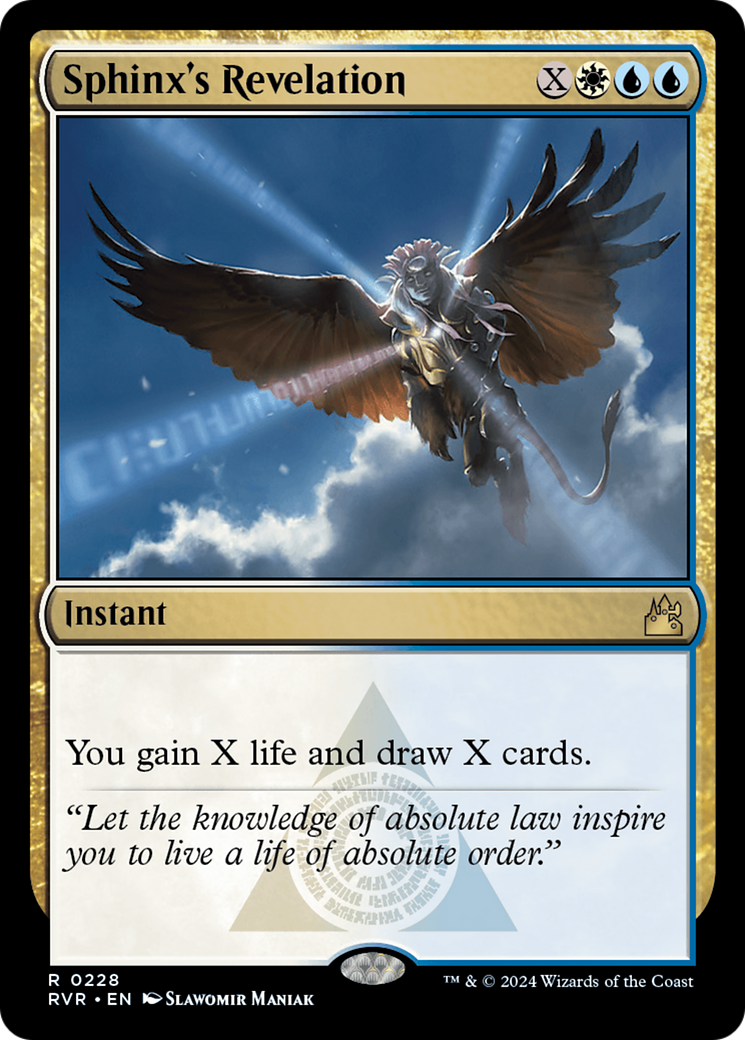 Sphinx's Revelation [Ravnica Remastered] | Cards and Coasters CA