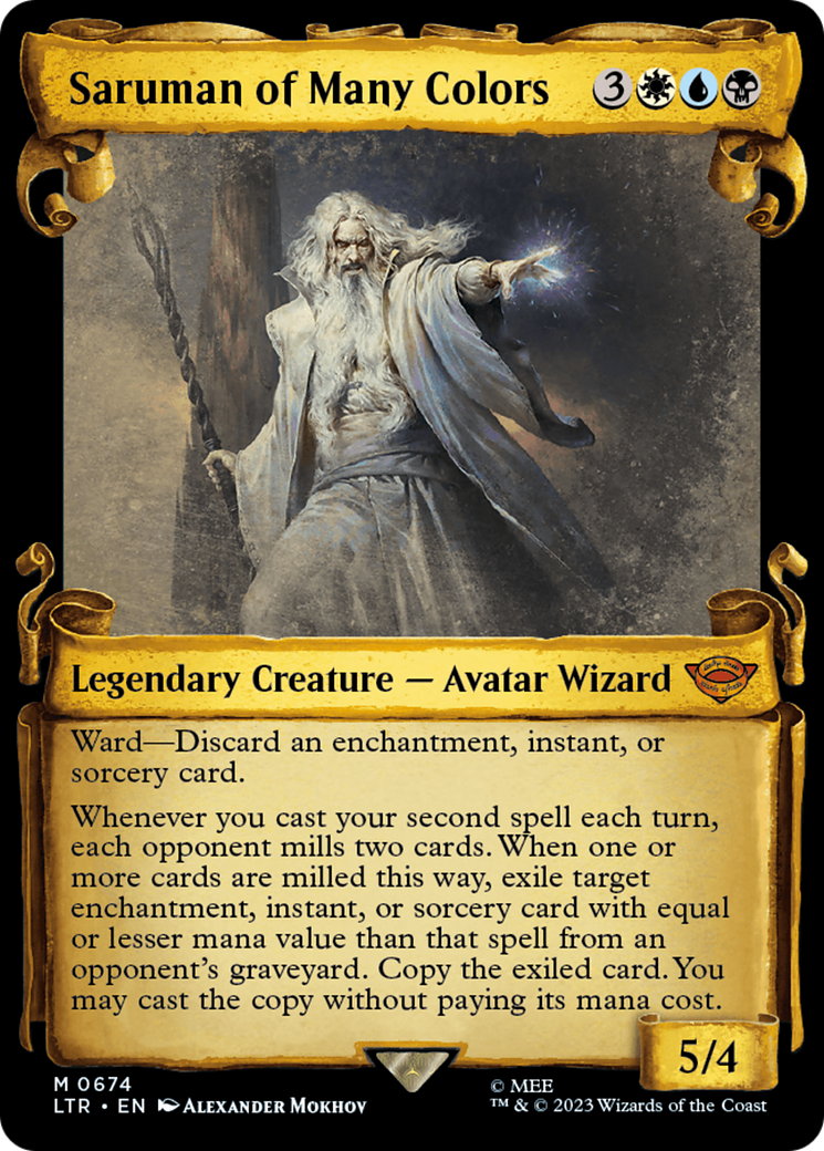 Saruman of Many Colors [The Lord of the Rings: Tales of Middle-Earth Showcase Scrolls] | Cards and Coasters CA