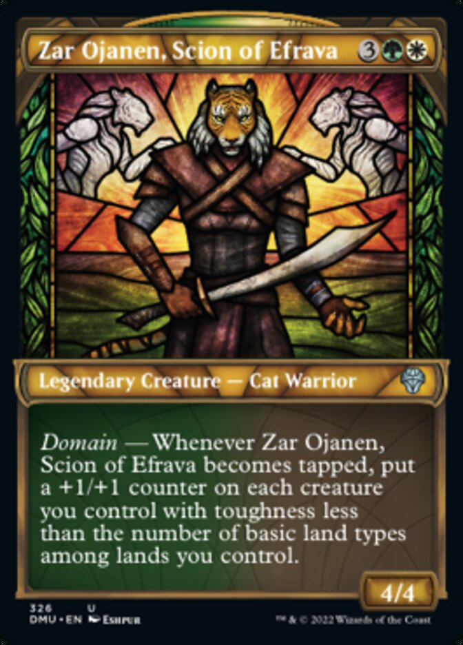 Zar Ojanen, Scion of Efrava (Showcase) [Dominaria United] | Cards and Coasters CA