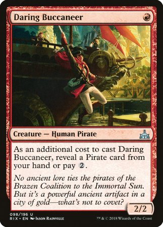 Daring Buccaneer [Rivals of Ixalan] | Cards and Coasters CA