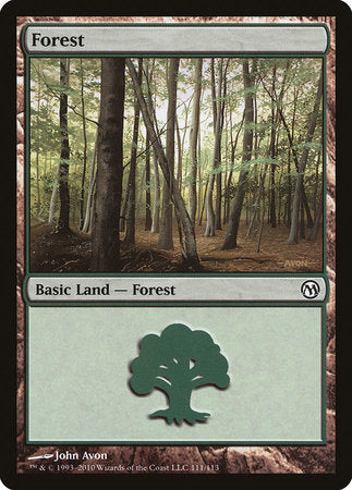 Forest (111) [Duels of the Planeswalkers] | Cards and Coasters CA