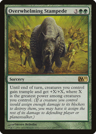 Overwhelming Stampede [Magic 2011] | Cards and Coasters CA