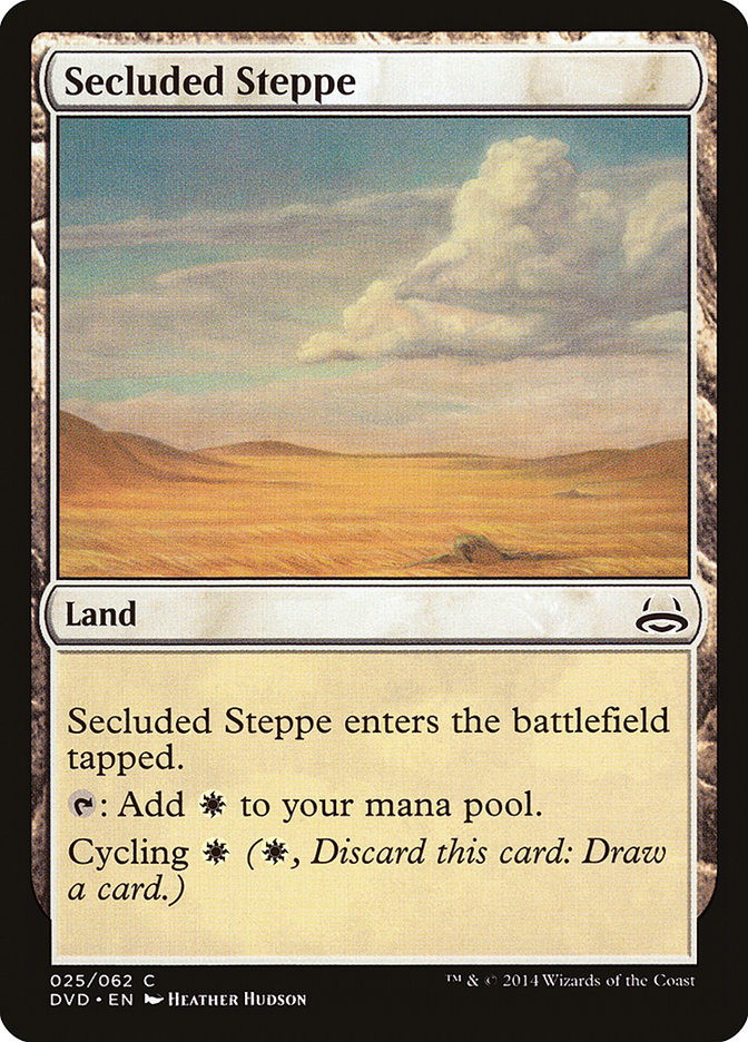 Secluded Steppe (Divine vs. Demonic) [Duel Decks Anthology] | Cards and Coasters CA