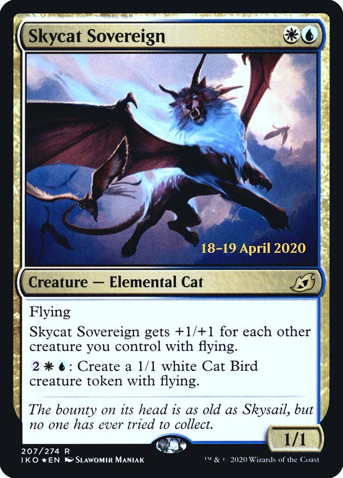 Skycat Sovereign  [Ikoria: Lair of Behemoths Prerelease Promos] | Cards and Coasters CA