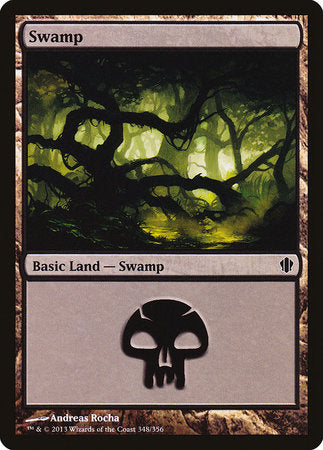 Swamp (348) [Commander 2013] | Cards and Coasters CA