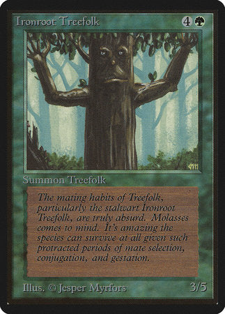 Ironroot Treefolk [Limited Edition Beta] | Cards and Coasters CA