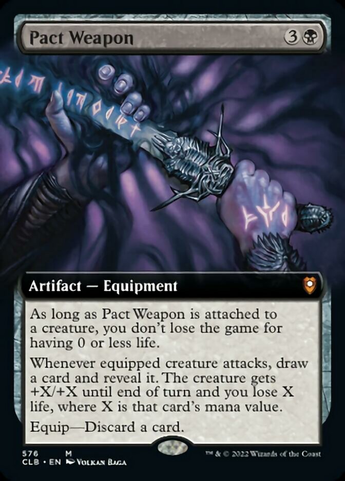Pact Weapon (Extended Art) [Commander Legends: Battle for Baldur's Gate] | Cards and Coasters CA