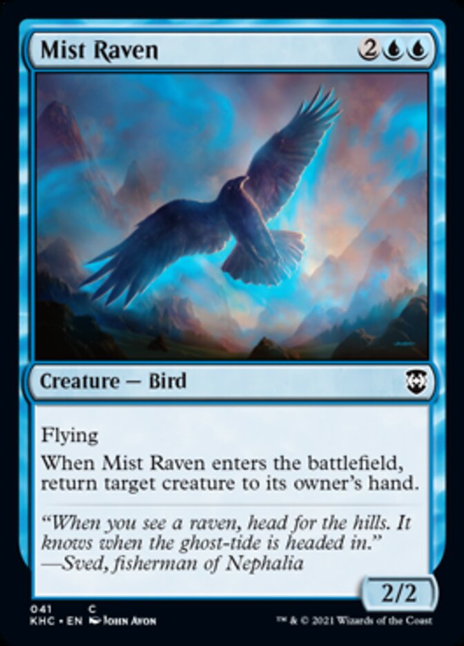 Mist Raven [Kaldheim Commander] | Cards and Coasters CA