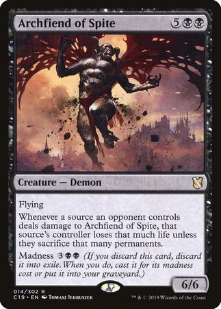 Archfiend of Spite [Commander 2019] | Cards and Coasters CA