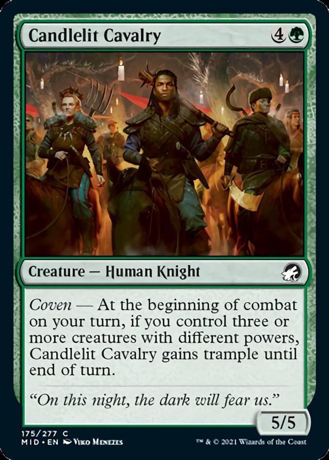 Candlelit Cavalry [Innistrad: Midnight Hunt] | Cards and Coasters CA