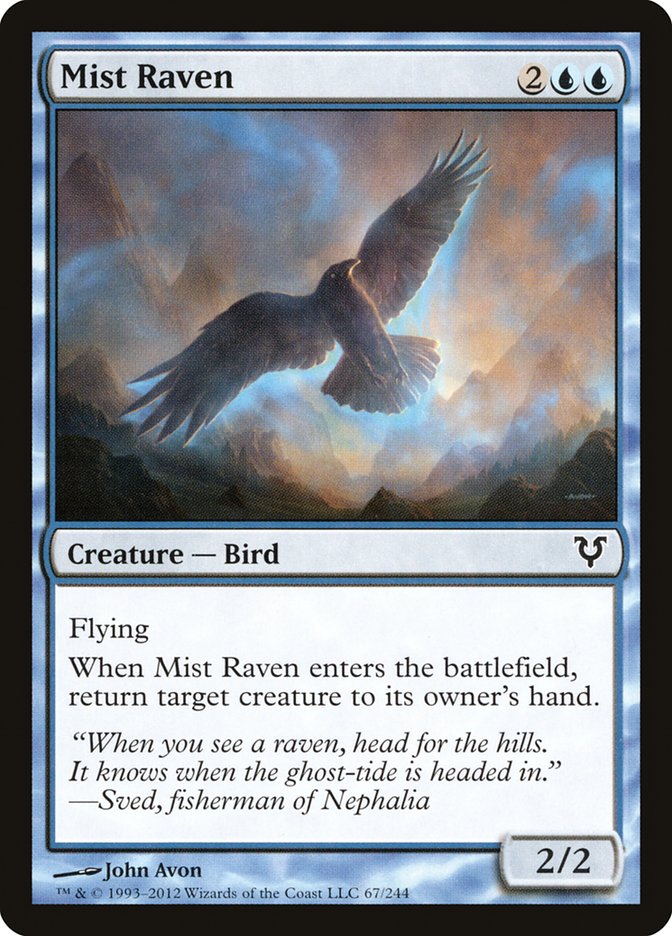 Mist Raven [Avacyn Restored] | Cards and Coasters CA