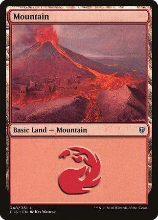 Mountain (348) [Commander 2016] | Cards and Coasters CA