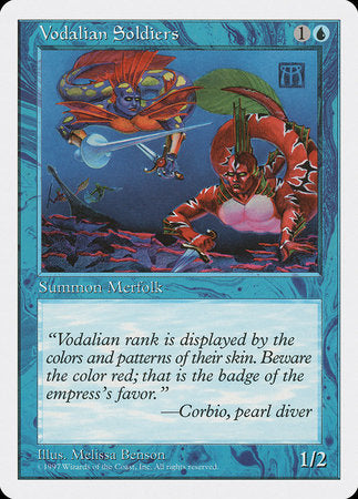 Vodalian Soldiers [Fifth Edition] | Cards and Coasters CA