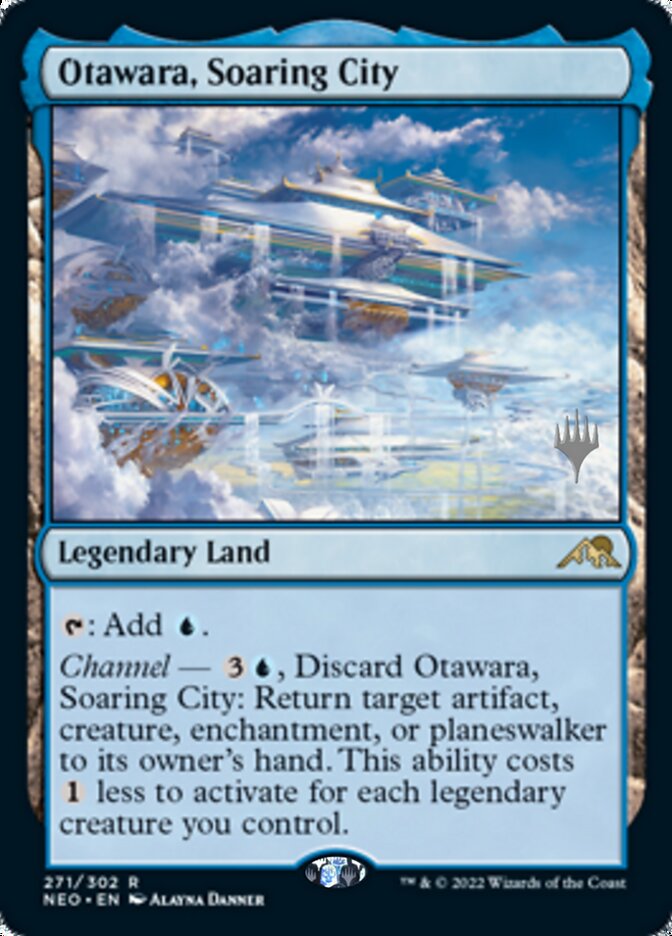 Otawara, Soaring City (Promo Pack) [Kamigawa: Neon Dynasty Promos] | Cards and Coasters CA